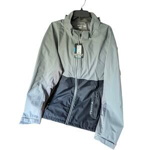 NWT KORSA Infinite everDRI Run Rain Jacket Men’s XXL – Gray Waterproof Running